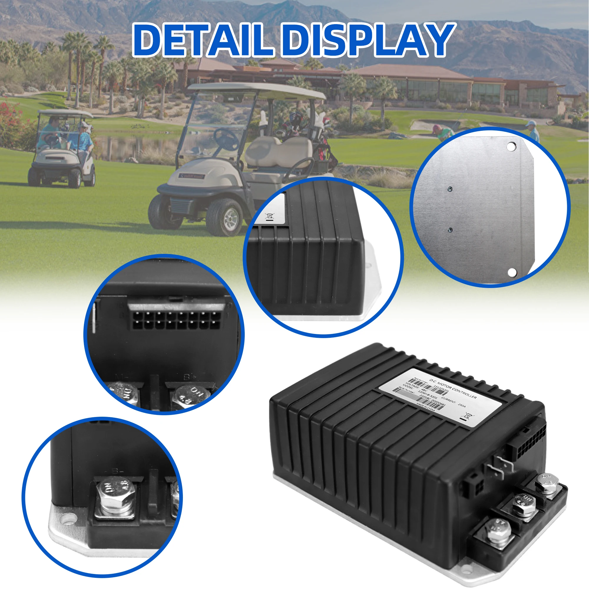 Контроллер 1206HB-5201 612632 контроллер двигателя 48В 250А для гольф-карт Curtis EZGO TXT Express S4/L6