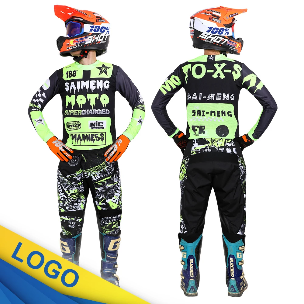 

Motocross Jersey & Pant Kits Off-road MX Combo BMX ATV Mens Kits Women's mountain Enduro MOTO Racer Gear Set Motorcycle
