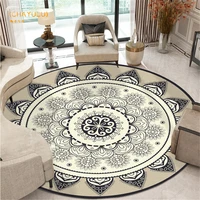 chayulu bohemian ethnic mandala round soft floor rug classic geometric flower sofa floor mat european retro living room mat