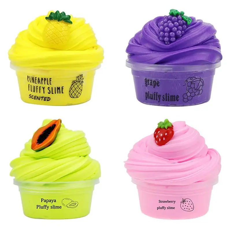 

60/70 мл не липкий слайм, пушистая кристальная грязь, детские игрушки, эластичный слайм морской ракушки, интерактивный хрустящий пузырьковый слайм