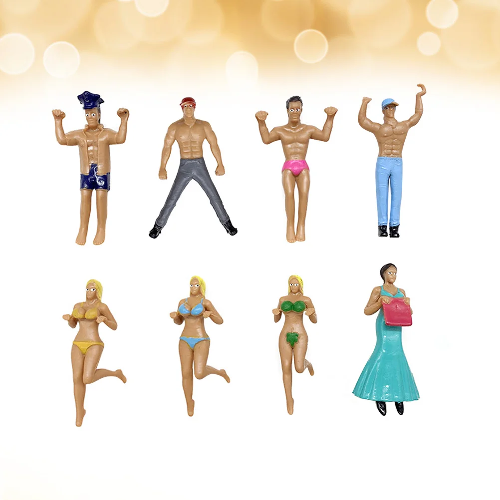 

Imikeya Mini Labels Mini Bottles Mini Figure Bachelor Party Favors Wine Marker Statuette Pendant Ornament Charm Desk