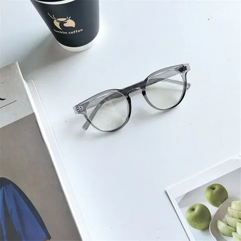 Корейские ретро-очки с защитой от синего света, женские модные простые очки, мужские очки, милые декоративные очки для компьютера