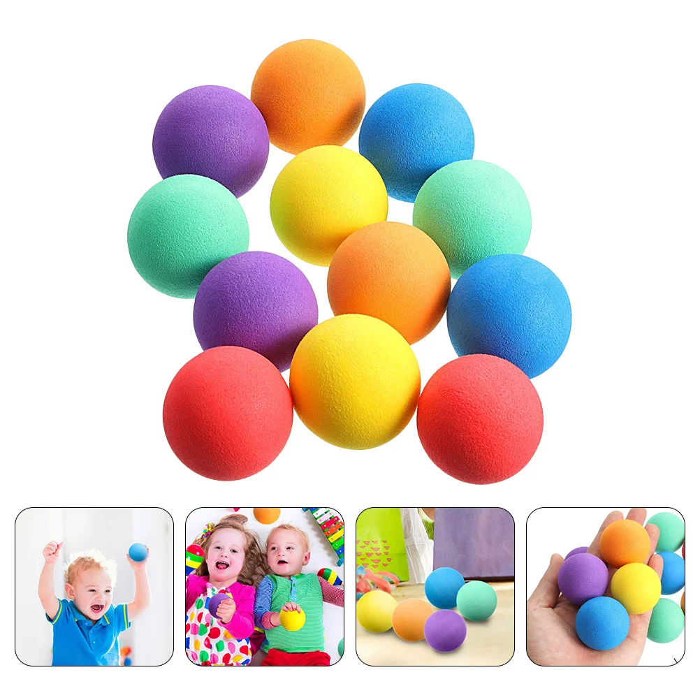 

24pcs Sponge Balls Assorted Play Balls Sponge Balls Lightweight Play for Safe Indoor Toys Fun Birthday Party Favors 4cm