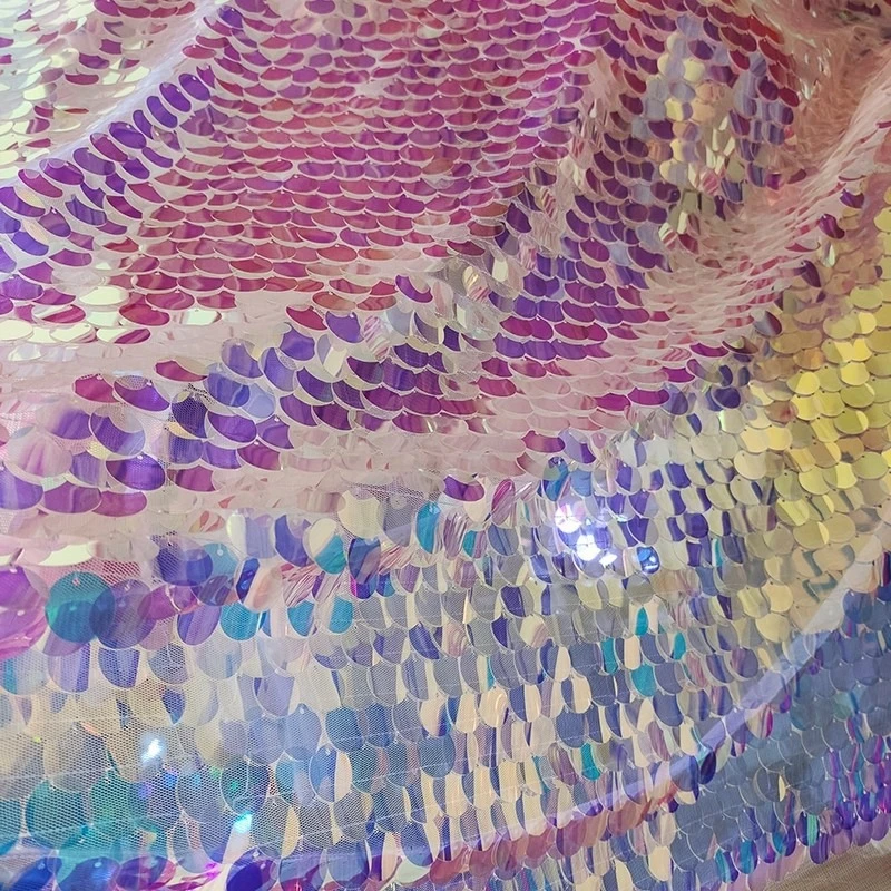 1 ярд сетчатая вышивка блестящая лазерная ткань с блестками для свадебного