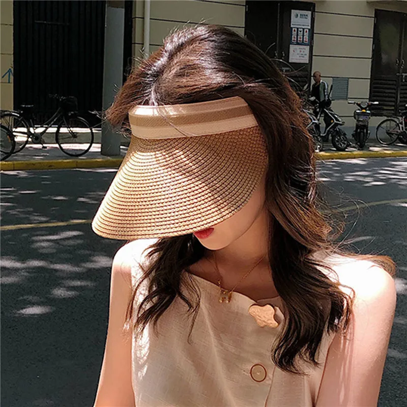 

2022 New Straw Hat Woman Outdoor Student Casual Sun Hats Sunscreen Summer Baseball Cap Fashion Lovely Peaked Cap For Women