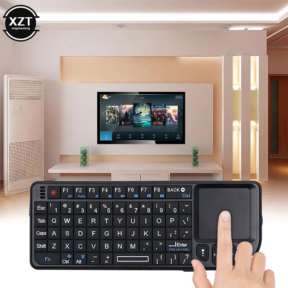 New 2.4G Mini Wireless Keyboard Handheld Touchpad Gaming  Me
