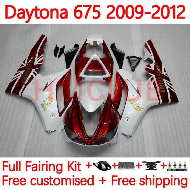 

Литьевая пресс-форма для Triumph Daytona 675 R 675R 2009 2010 2011 красный белый черный Daytona675 09 10 11 12 OEM Обтекатели 40No.18