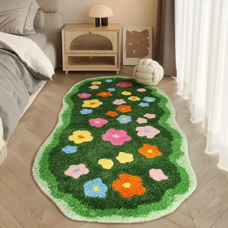 

Пушистый пледовый коврик для дома