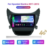 hd multimedia 9 inch car stereo radio android gps player with carplayauto 4g amrdsdsp for hyundai elantra 2011 2013