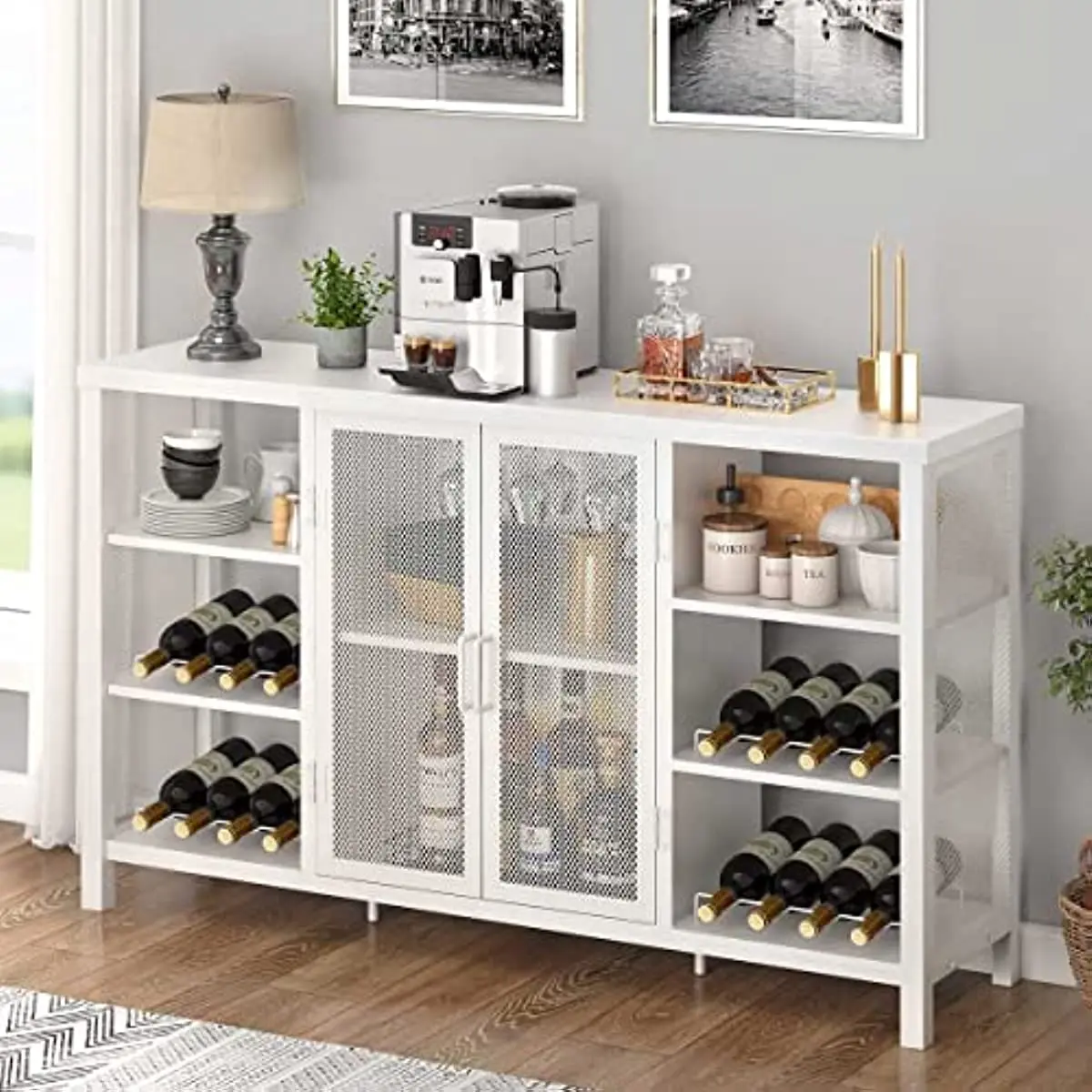 

Промышленный винный шкаф для ликера и бокалов, деревянный и металлический кофейный шкаф со съемной винной стойкой