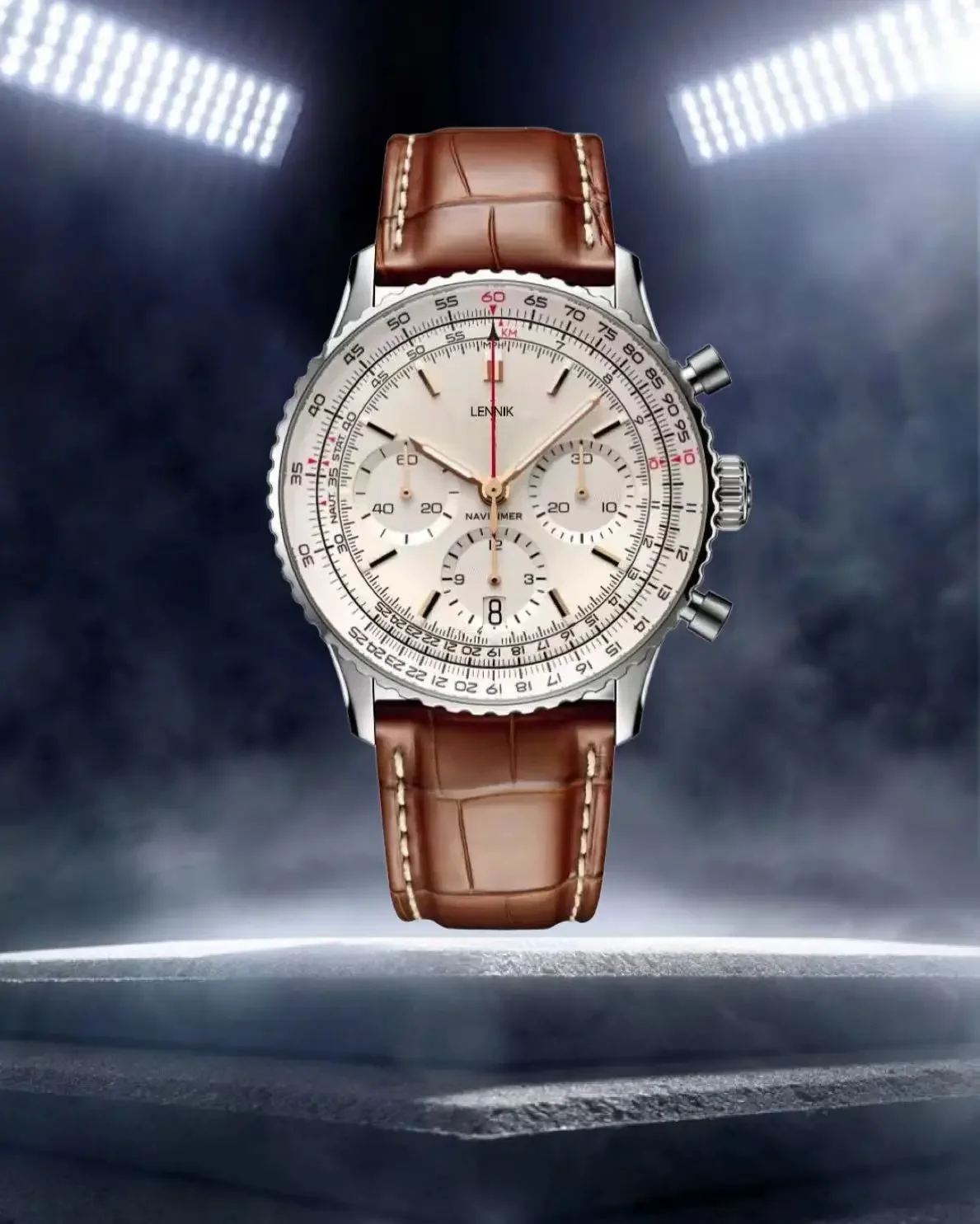 Мужские часы 2024 Классические многофункциональные кварцевые из нержавеющей