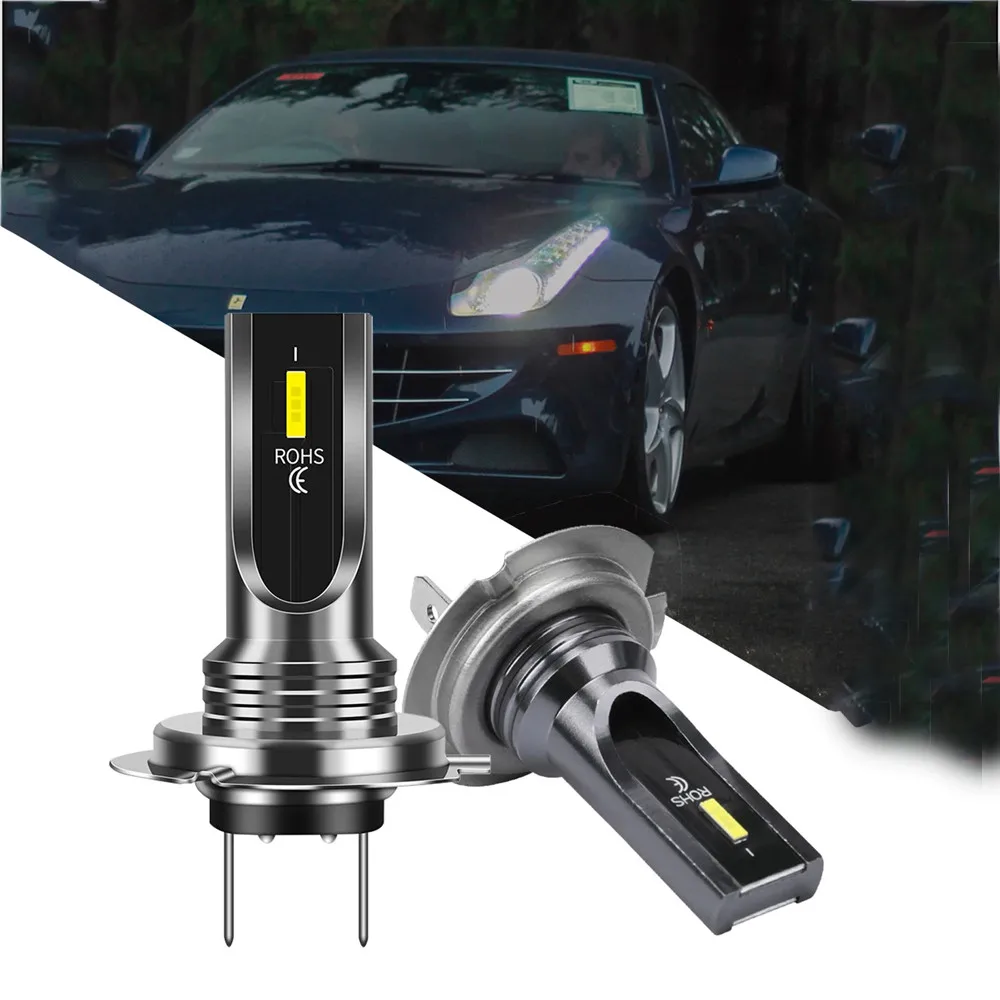 

CSP H7 LED Headlight Replace Xenon High/Low Kit Bulbs Beam 6000K Auto LED Fog Lights 1860 Light Source LED Headlight Bulb