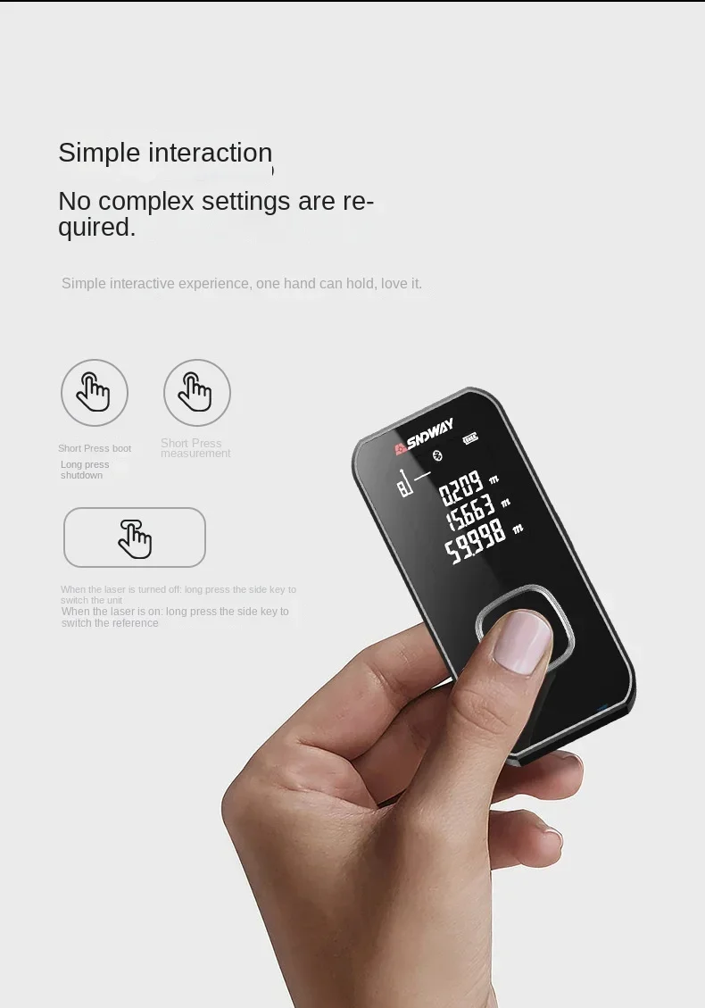 SNDWAY SW24A/SW24B Лазерные дальномеры Портативное USB-зарядное устройство Высокоточный