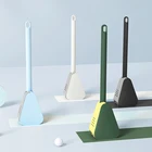 Силиконовые щетки для унитаза с держателем, настенная щетка для чистки туалета с длинной ручкой, аксессуары для ванной комнаты