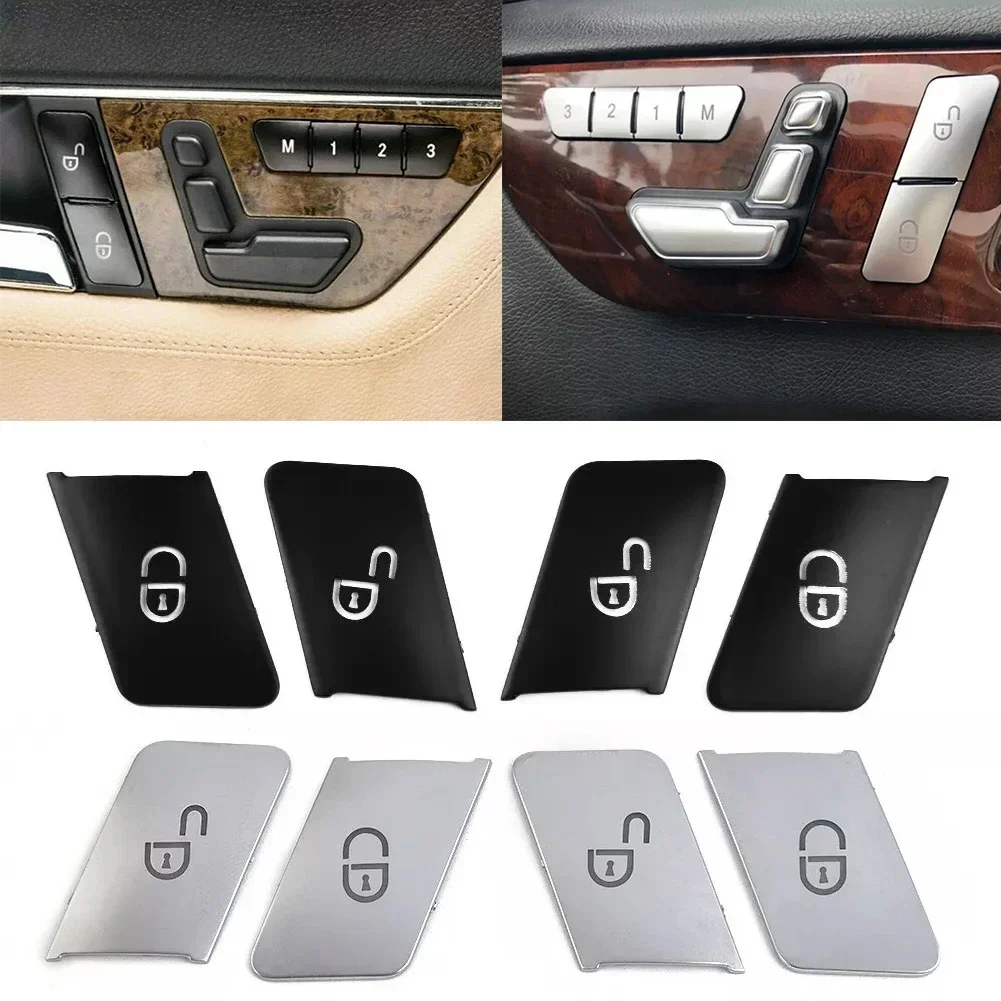 Дверной замок автомобиля кнопка разблокировки крышка для Mercedes Benz C/E W204/W212 4 шт.