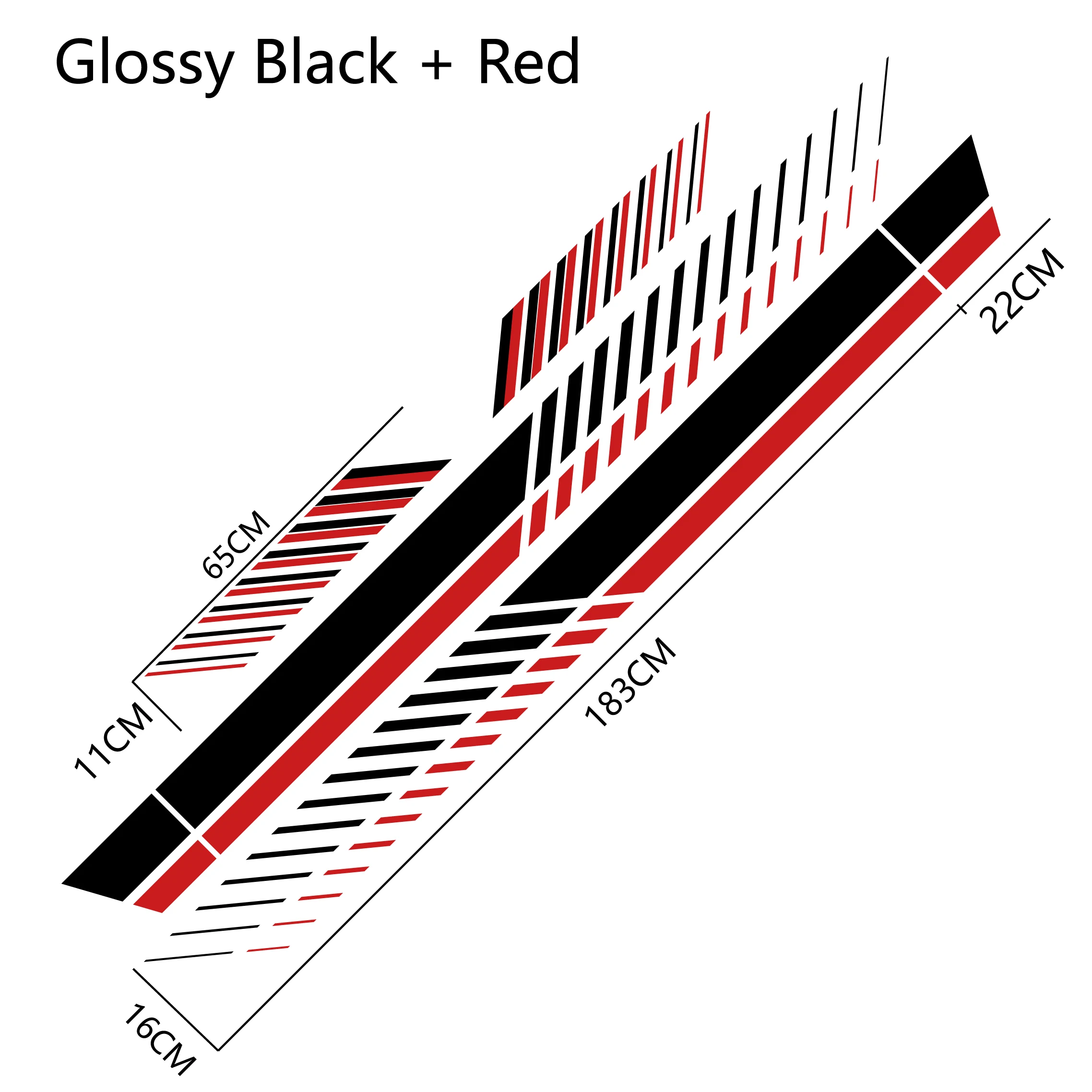 

2 шт., универсальные автомобильные виниловые наклейки с полосками