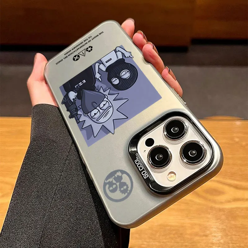 Фото Противоударный чехол для Realme C35 C53 C55 C65 C67 C75 Narzo N53 N63 Note 50 60 12 Lite V60 Pro R-Rick and M-Morty №5