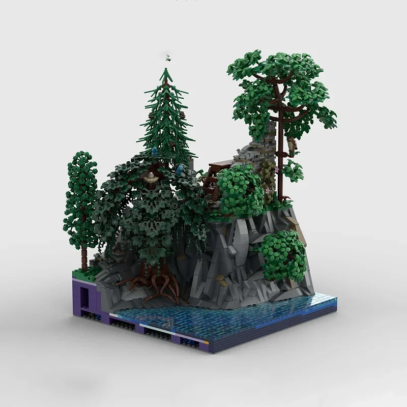 3359 деталей MOC: Модель Замка Хогенгерольдсхек, Руины башни, Архитектурный конструктор, Сборная игрушка, Кирпичики DIY, Рождественский подарок, Подарок на День рождения (art.: 3920db22db5de) - 3920db22db5de