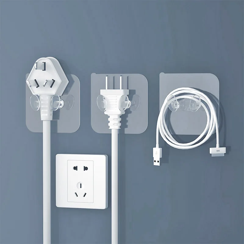 Самоклеящийся настенный крючок без следов вилка питания перфорации