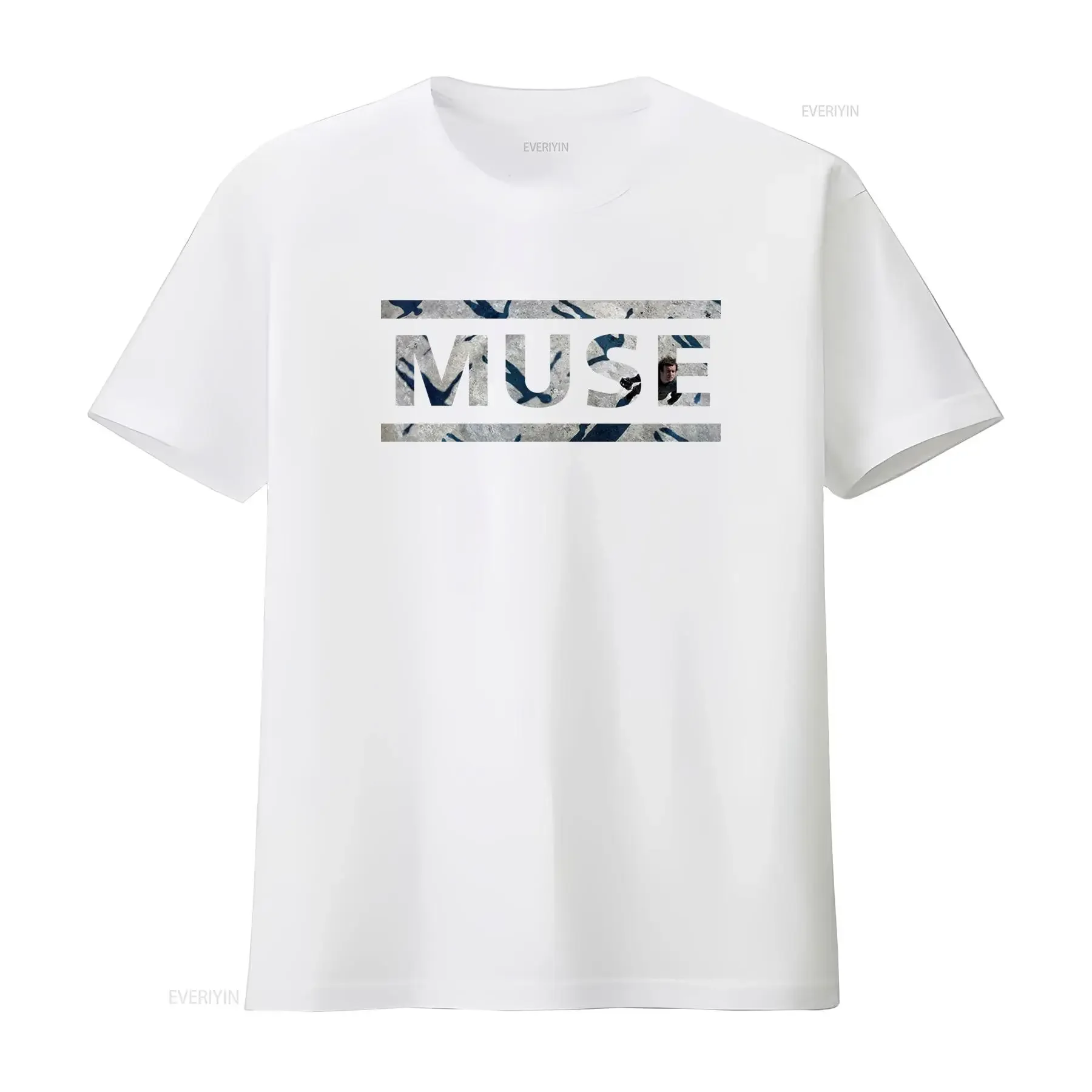 Фото Новая официальная футболка Muse Absolution с логотипом, черная, винтажная, с эффектом потертости, эластичная, дышащая, мягкая, для фанатов рок-музыки №3