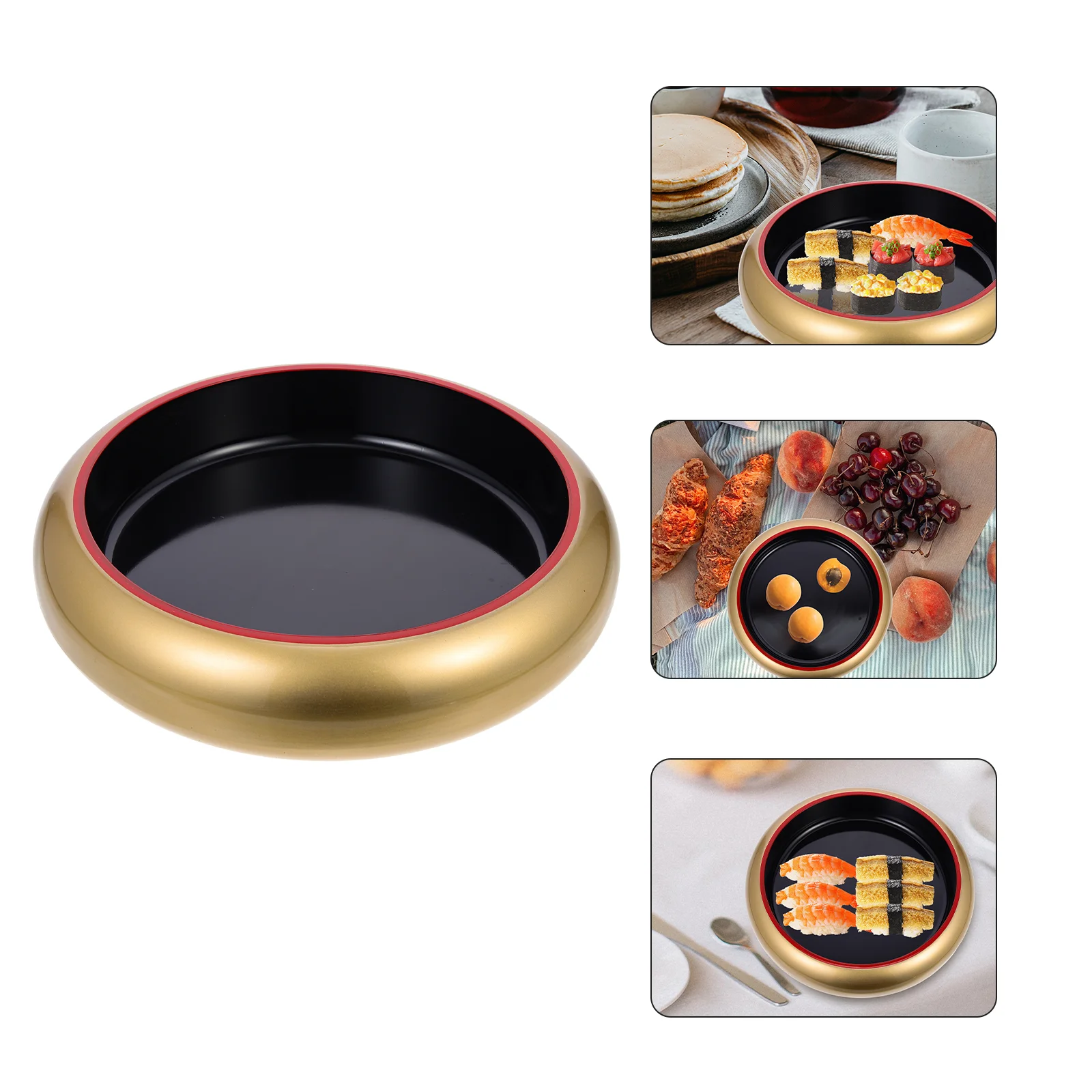 

Sushi Plate Serving Tray Dish Japanese Plates Sashimi Bowl Platter Round Boat Appetizerdessert Ice Salad Set Salmon Ceramic