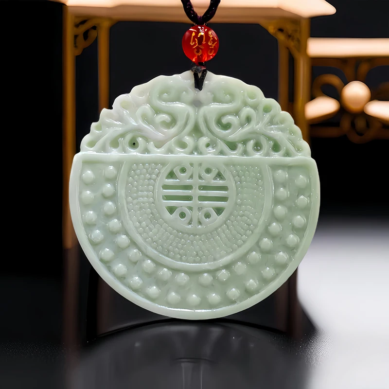 Зеленый реальный нефрит искусственный талисман очаровательные резные ювелирные