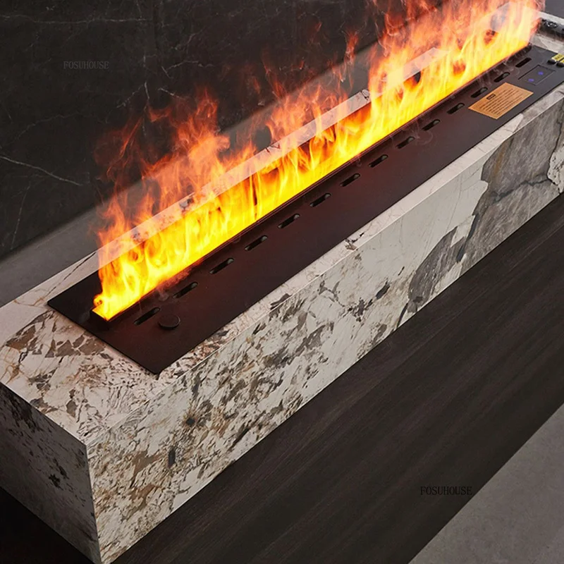 Скандинавский электрический камин с 3D-имитацией распыления пламени украшение