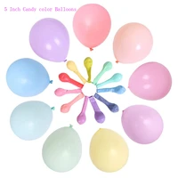 50100200pcs macarone colorful balloons 5 inch inflatable balloon wedding arch wreath decoration festival scene room layout
