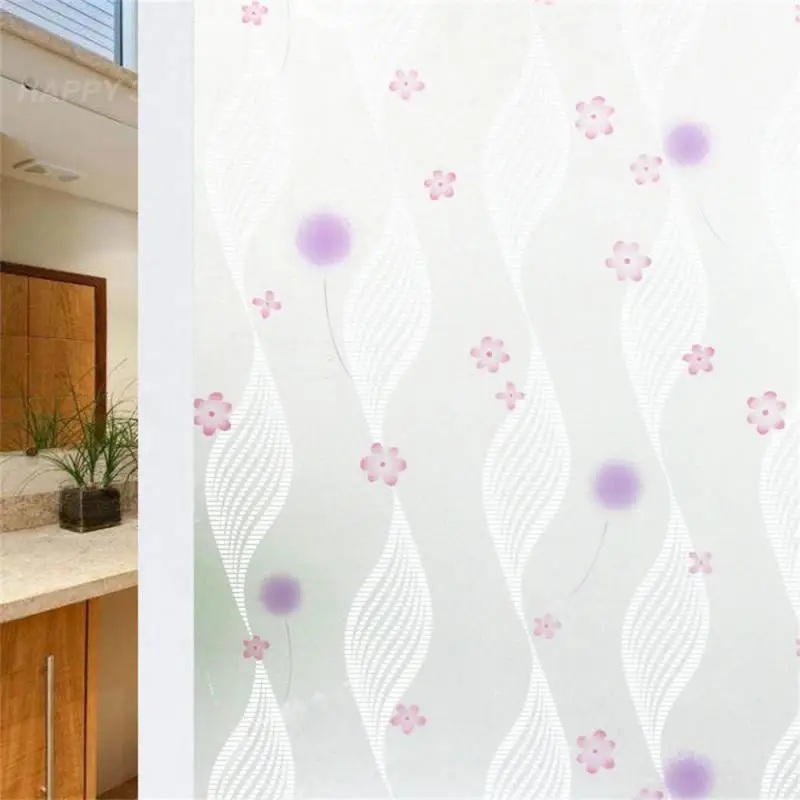 

Glass Sticker Transparent Opaque Toilet Window Sticker Shading Anti Peeping Balcony Sliding Door Decorative Film