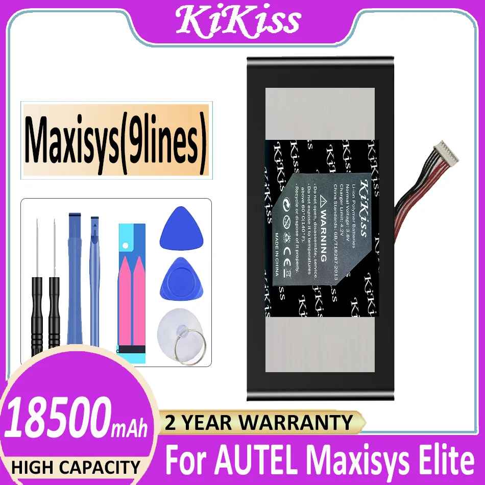 

Original KiKiss Powerful Battery Maxisys (9lines) 18500mAh For AUTEL Maxisys Elite