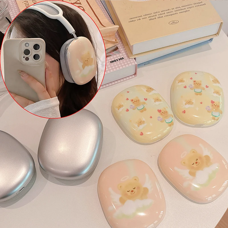Фото Чехол со звездами и милыми животными для Airpods Max, защитный декор для наушников Apple, чехол для Airpods Max, защита для гарнитуры №1