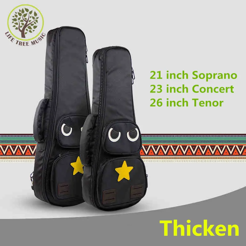 

Thicken Cartoon Soprano Concert Tenor Ukulele Bag Case Backpack 21 23 24 26 Inch Ukelele Beige Mini Guitar Accessories Parts Gig