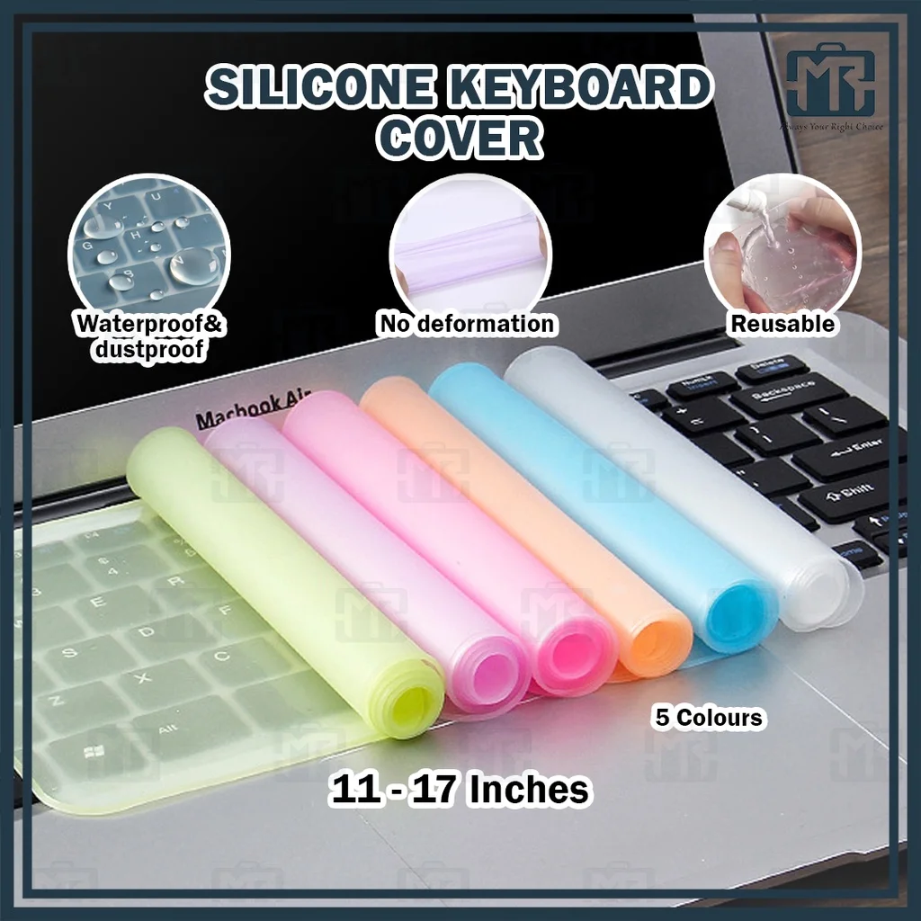 

(11-17inch) PREMIUM QUALITY Universal Silicone Keyboard Protector Cover for Laptop Dustproof and waterproof Keyboard protective