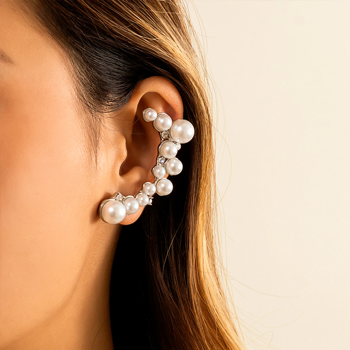 

Korean Elegant Pearl Earrings for Women Gold/Silver Color Piercing Stud Earrings Female Fashion Luxury High Quality Jewelry Gift