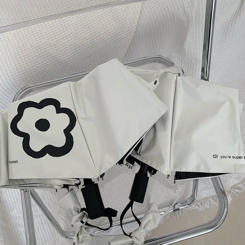 

Designer Flower Umbrella Women Automatic Mini Luxury Umbrella Portable Photography Vintage Paraguas Plegable Daily Necessities