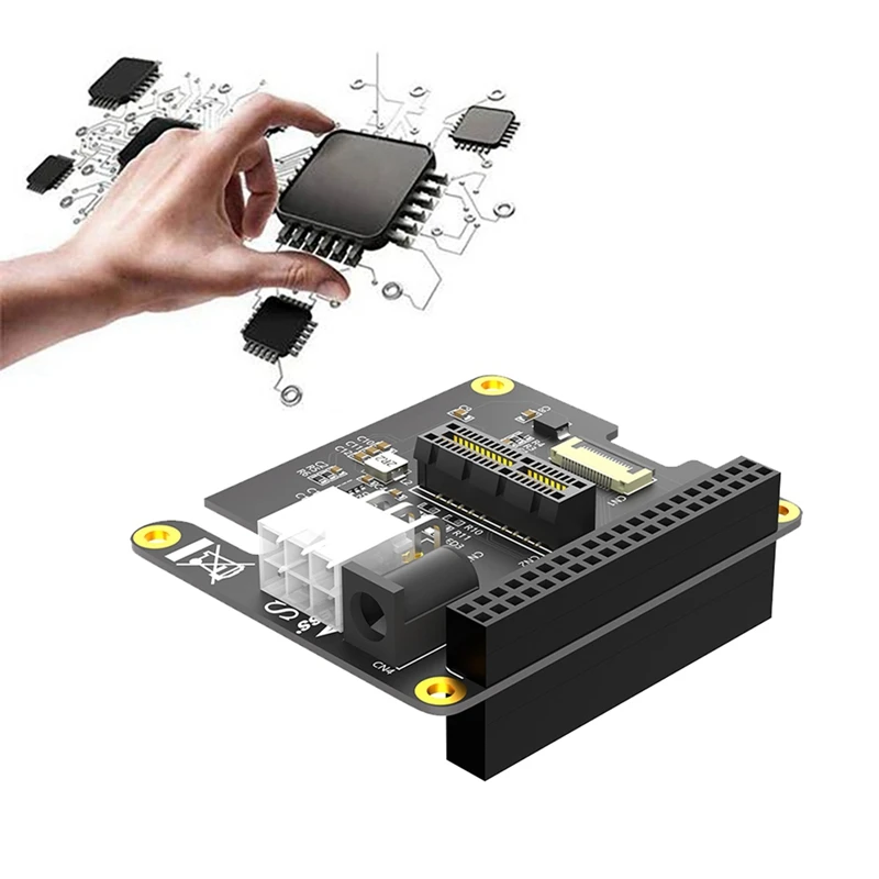 Для Raspberry Pi 5 Pcie FFC для X1 слот HAT плата расширения Gen2 Gen3 с 40-контактным разъемом GPIO