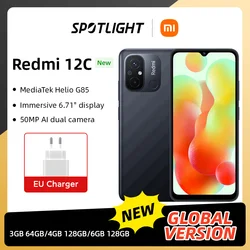 Смартфон Xiaomi Redmi 12C + подарочные Redmi Band 2