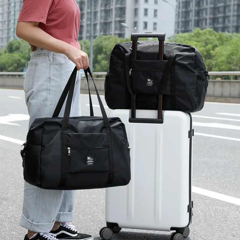 

Oxford Hand Luggage Bag Female Large-Capacity Travel Bag Weekend Excursion Storage Bag Shoulder Matching Trolley Suitcase