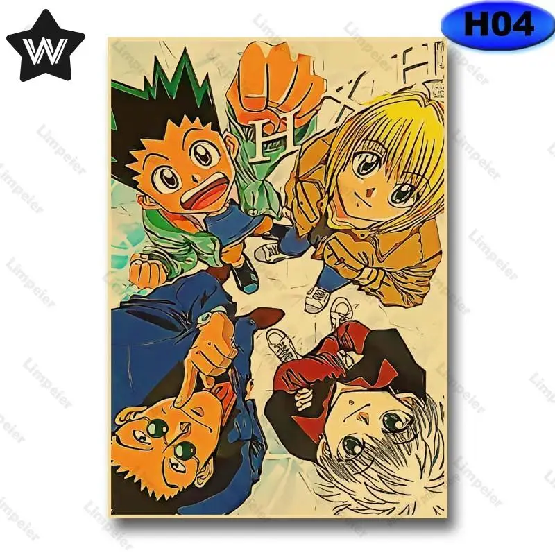 Японский аниме металлический жестяной знак в винтажном стиле Оловянный Плакат