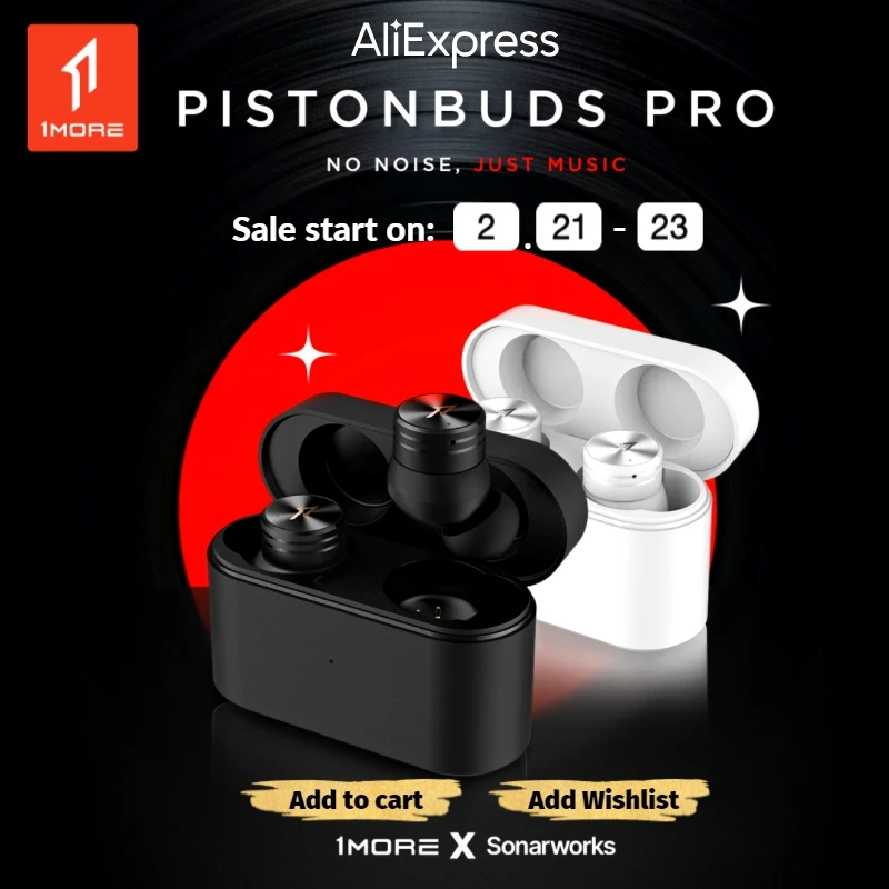 [Мировая съемка] 1MORE PistonBuds Pro беспроводные наушники Bluetooth 5.2 Тройное активного шумоподавления ANC 10мм динамический драйвер Супер басы 4 Микрофон DNN 12 Sonarworks EQ 30 часов ёмкая батарея Низкая задержка