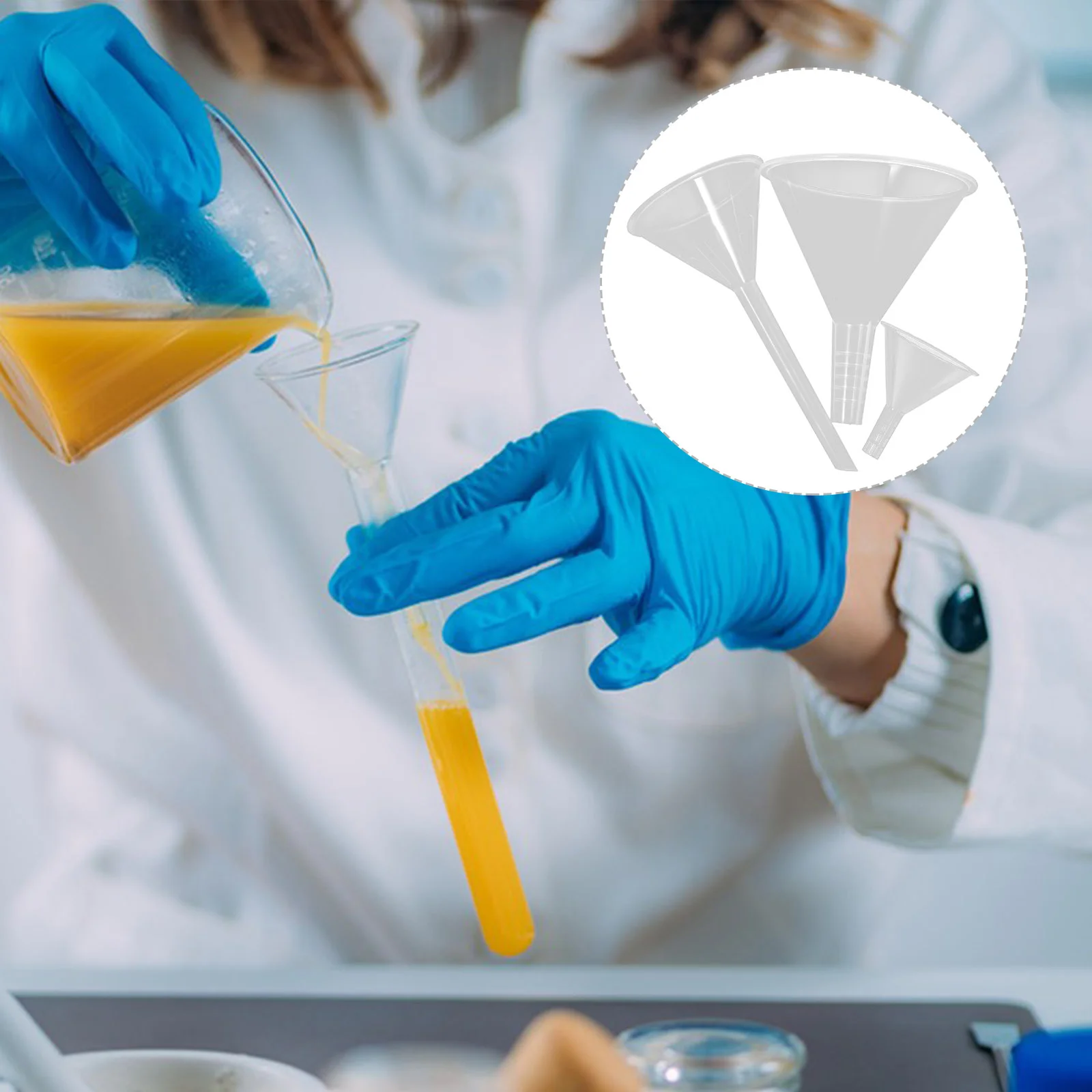 6 шт. набор лабораторных ворон научные воронки для использования на кухне бутылки