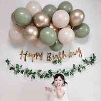 1925pcs bean green latex balloons garland arch kit baby shower wedding jungle kids birthday party balloon decorations