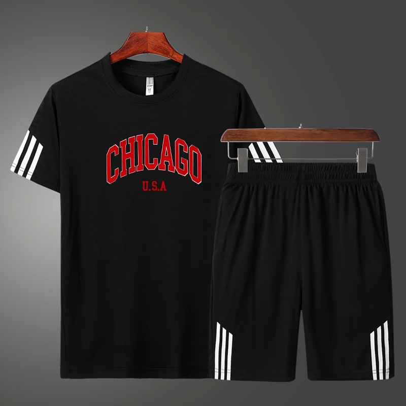 Мужская футболка с коротким рукавом и спортивная одежда