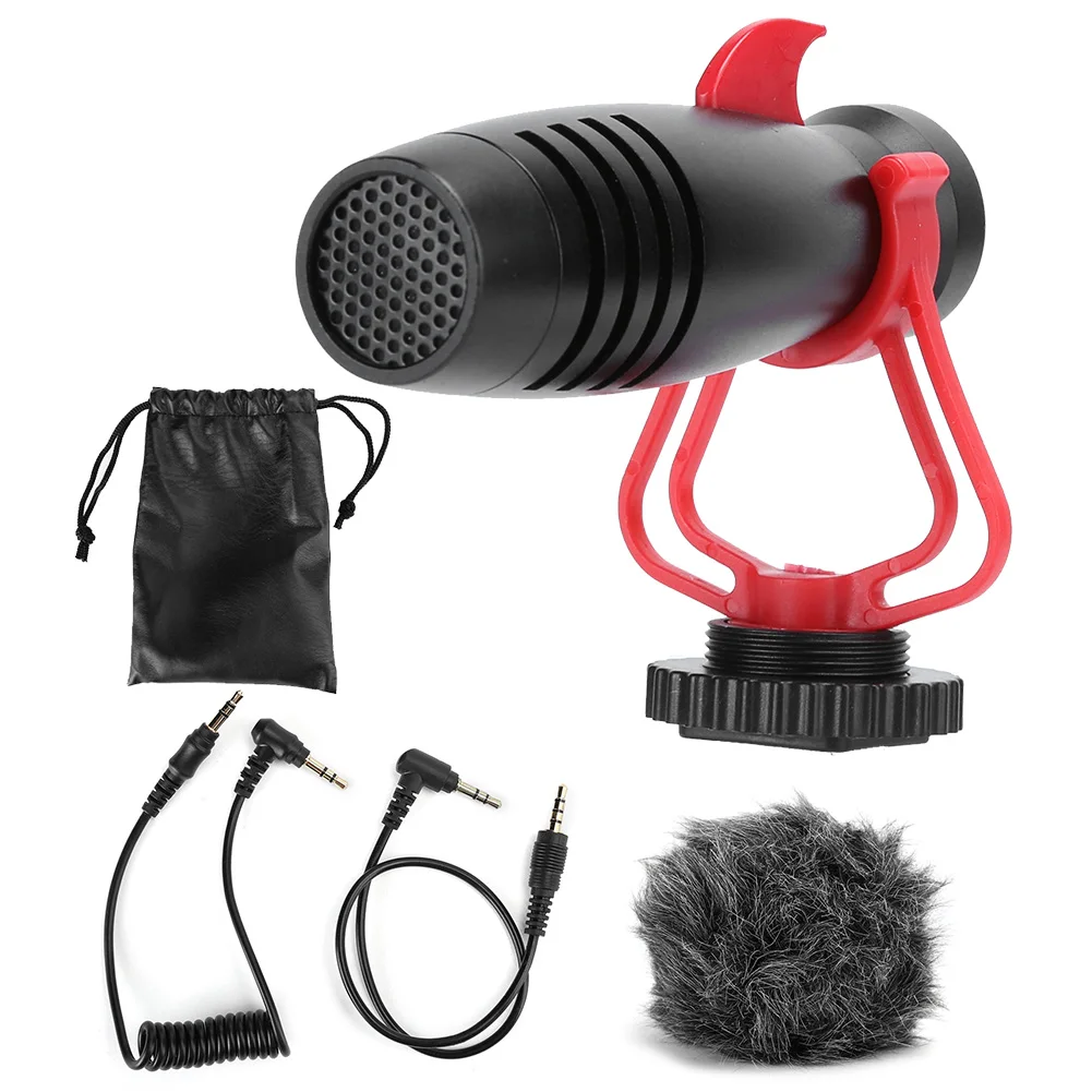 

MS1 Live Broadcast Capacitive Microphone Portable Low Noise Vlog Video Shooting Mic