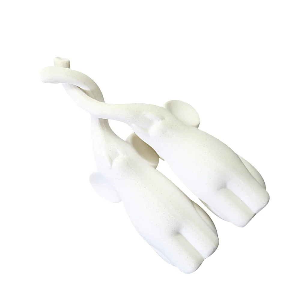 

Eco-friendly Lovers Elephant Crafts Home Adornment Creative Animal Decoration Creative Elephant Decor (White)