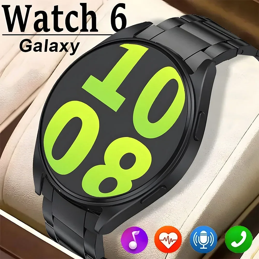 

Новинка 2024, часы для Samsung Galaxy Watch 6, Bluetooth-вызов, 1,5 дюйма, смарт-часы для мужчин с измерением кровяного давления, Смарт-часы для Android IOS