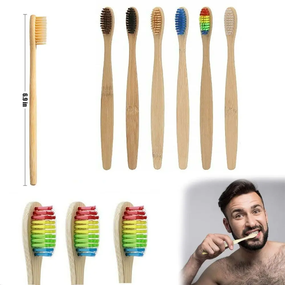 

New Eco Friendly Wood Personal Health Teeth Protector Soft Medium Brushes Bamboo Toothbrush Oral Care