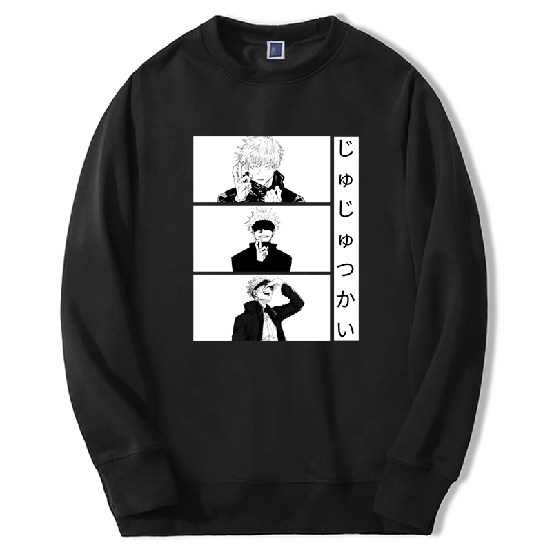 

Hot Anime 2022 Jujutsu Kaisen Sweatshirts Men Women Gojo Satoru Manga Graphic Hoodie Harajuku Long Sleeve Pullover Sudaderas