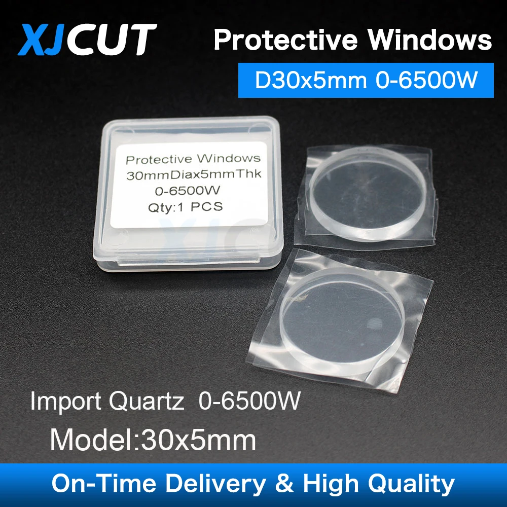 

10Pcs/lot Best JGS1 Fiber Laser Protective Windows/Lens 30*5mm P0795-1201-00001 For Precitec Rofin Favon Fiber Laser Machine