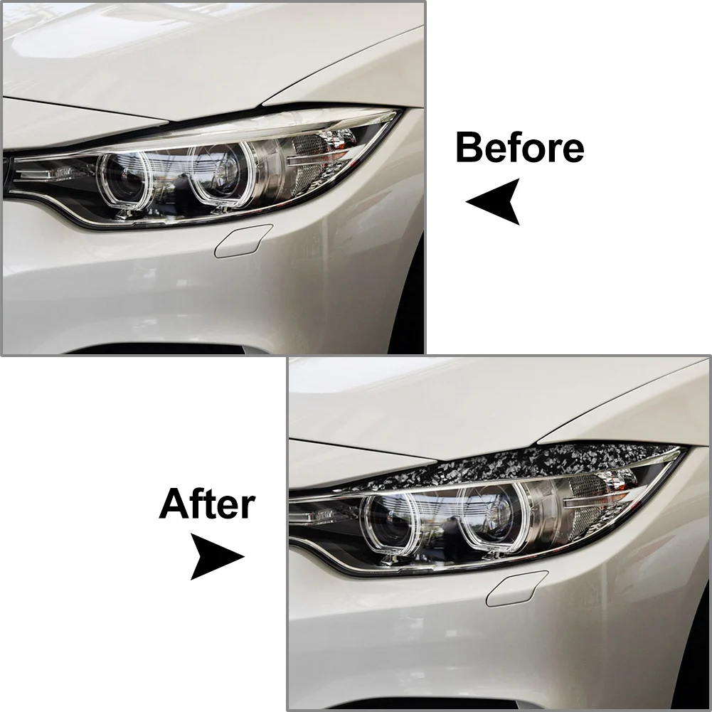 2 шт. накладка на фару для бровей и век BMW 4 серии F32 F33 F36 2012-20 F80 M3 14-18 F82 F83 M4 2015-20